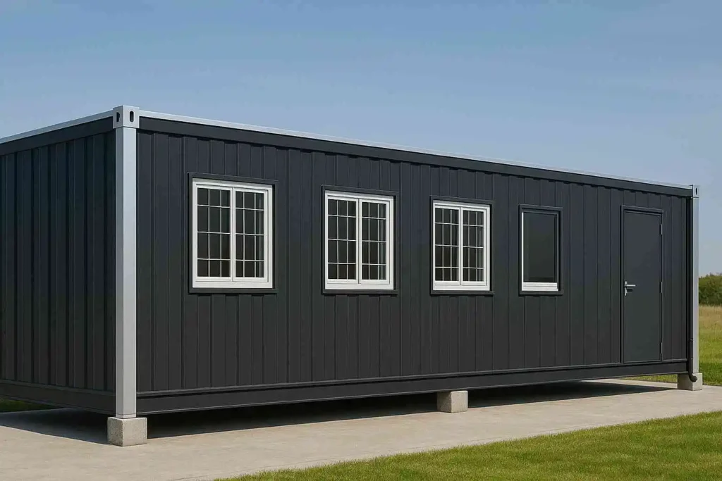 Black porta cabin office